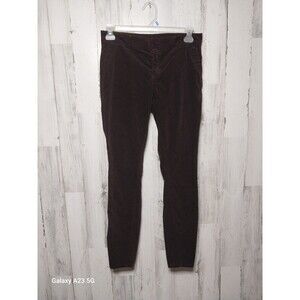 Kut from the Kloth Trouser Skinny Pants Womens Plum Purple Velvet Size 6